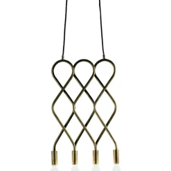 Konsthantverk Eld Pendel - 4 Styk Rå Messing