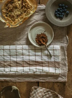 Kritstreck Kökshandduk 2-pack, Grön