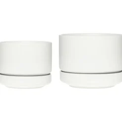 Kruka Med Fat H13,2, Mattvit