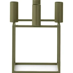 Kubus 4 Ljusstake, Olive