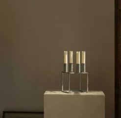 Kubus 4 Ljusstake, Olive