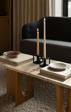 Audo Copenhagen Ljusstakar-Kubus Micro Ljusstake 2-pack, Svart