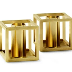 Audo Copenhagen Ljusstakar-Kubus Micro Ljusstake 2-pack, Svart