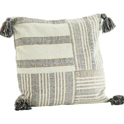 Madam Stoltz Prydnadskuddar & Fodral-Kuddfodral Återvunnen Bomull 50x50 cm, Grafisk