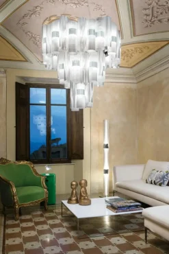 SLAMP Ljuskronor & Takkronor|Pendellampor-La Lollo Ljuskrona Extra Large, Vit