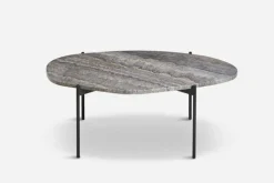 LA TERRA Soffbord Travertin Grå, L: 95 cm