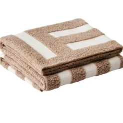 Dusty Deco Plädar & Filtar-Labyrinth throw- Beige/off white