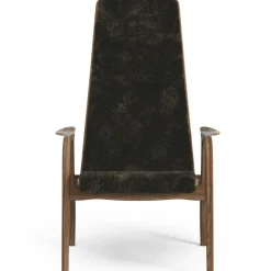 Lamino Fåtölj, Naturlackerad Valnöt / Fårskinn Moonlight