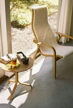 Lamino Fåtölj, Oljad Ek / Fårskinn Off-white