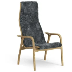 Lamino Fåtölj, Oljad Ek / Fårskinn Off-white
