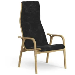 Lamino Fåtölj, Oljad Ek / Fårskinn Off-white