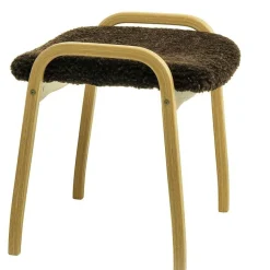 Swedese Fotpallar-Lamino Pall Fårskinn/Bok, Moonlight