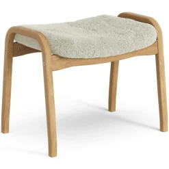 Lamino Pall Fårskinn/Oljad Ek, Moonlight