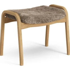 Lamino Pall Fårskinn/Oljad Ek, Moonlight