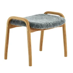 Lamino Pall Fårskinn/Oljad Ek, Moonlight