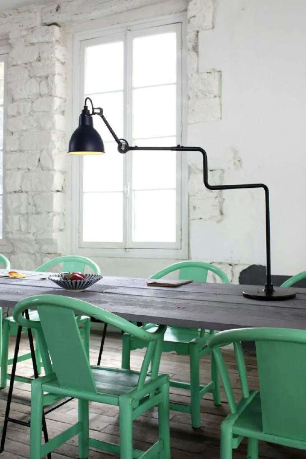 Lampe Gras N°317 Bordslampa, Mattsvart / Svart