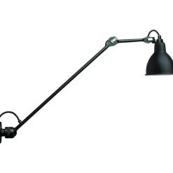 Lampe Gras N°304 Vägglampa L60, Svart / Frostat Glas