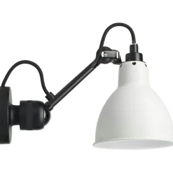 Lampe Gras N°304 Vägglampa Med Sladd, Svart / Vit