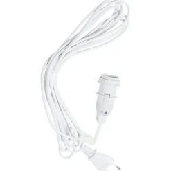 Lampsladd E14 25W 350 cm Vit