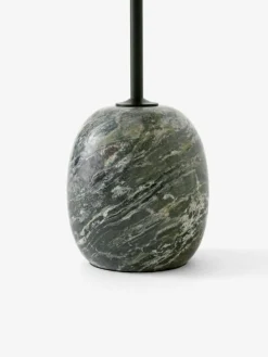 &Tradition Sidobord & Avlastningsbord|Soffbord-Lato LN9 Oval Bord, Djupgrön / Verde Alpi Marble