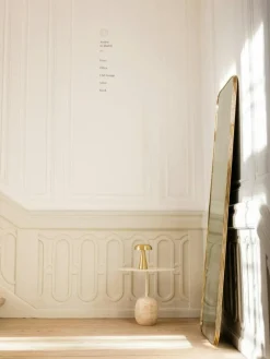 &Tradition Sidobord & Avlastningsbord|Soffbord-Lato LN9 Oval Bord, Djupgrön / Verde Alpi Marble