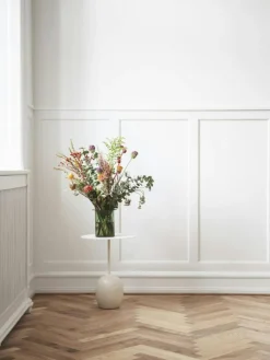 &Tradition Sidobord & Avlastningsbord|Soffbord-Lato LN9 Oval Bord, Djupgrön / Verde Alpi Marble