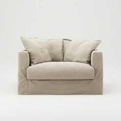 Decotique Fåtöljer-Le Grand Air Love Seat Bomull, Ljusgrå