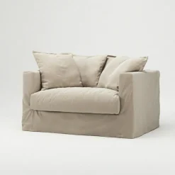 Decotique Fåtöljer-Le Grand Air Love Seat Bomull, Ljusgrå