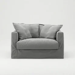 Decotique Fåtöljer-Le Grand Air Love Seat Bomull, Ljusgrå