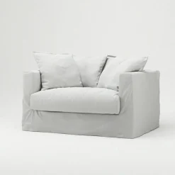 Decotique Fåtöljer-Le Grand Air Love Seat Bomull, Ljusgrå