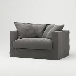 Decotique Fåtöljer-Le Grand Air Love Seat Bomull, Ljusgrå
