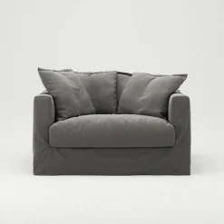 Decotique Fåtöljer-Le Grand Air Love Seat Bomull, Ljusgrå