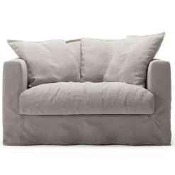 Decotique Fåtöljer-Le Grand Air Love Seat Linne, Creamy White