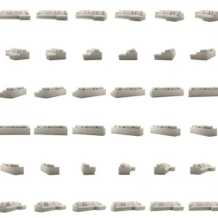 Le Grand Air 3-Sitssoffa Linne Divan Höger, Creamy White