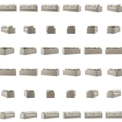 Decotique 3-Sitssoffor-Le Grand Air 3-Sitssoffa Linne, Natural Blonde