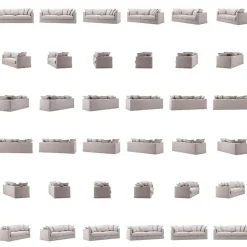 Decotique 3-Sitssoffor-Le Grand Air 3-Sitssoffa Linne, Natural Blonde