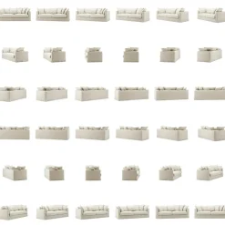 Decotique 3-Sitssoffor-Le Grand Air 3-Sitssoffa Linne, Natural Blonde