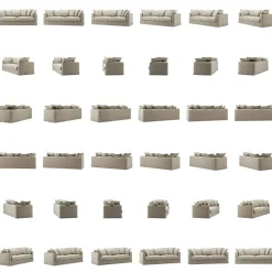 Decotique 3-Sitssoffor-Le Grand Air 3-Sitssoffa Linne, Natural Blonde