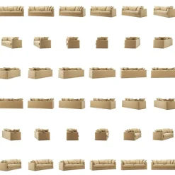 Decotique 3-Sitssoffor-Le Grand Air 3-Sitssoffa Linne, Natural Blonde