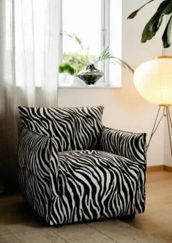 Le Petite Fåtölj Zebra, Brun / Vit