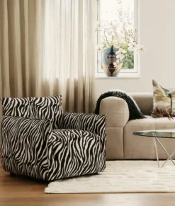 Le Petite Fåtölj Zebra, Brun / Vit