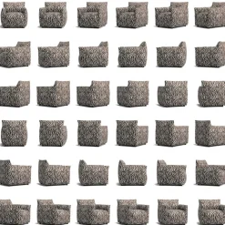 Le Petite Fåtölj Zebra, Brun / Vit