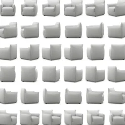 Le Petite Fåtölj Zebra, Brun / Vit