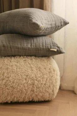 Le Petite Sittpuff Zebra, Brun / Vit