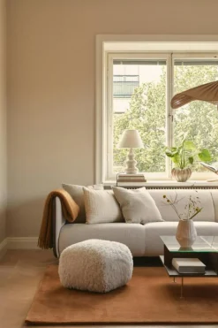 Le Petite Sittpuff Zebra, Brun / Vit