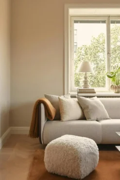 Le Petite Sittpuff Zebra, Brun / Vit