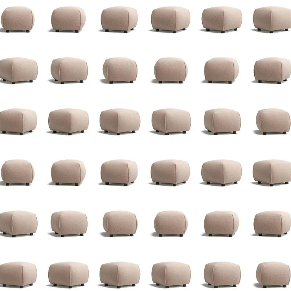 Le Petite Sittpuff Zebra, Brun / Vit