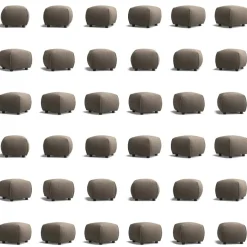 Le Petite Sittpuff Zebra, Brun / Vit