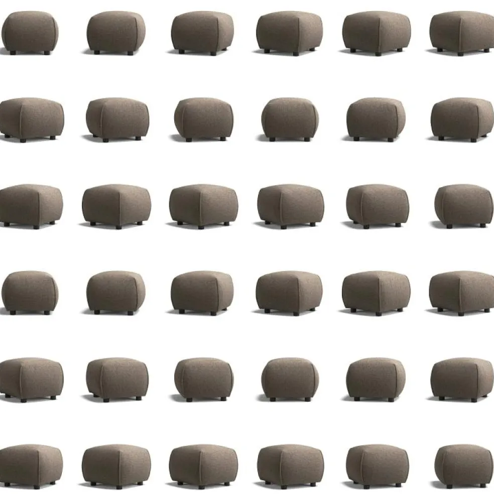 Le Petite Sittpuff Zebra, Brun / Vit