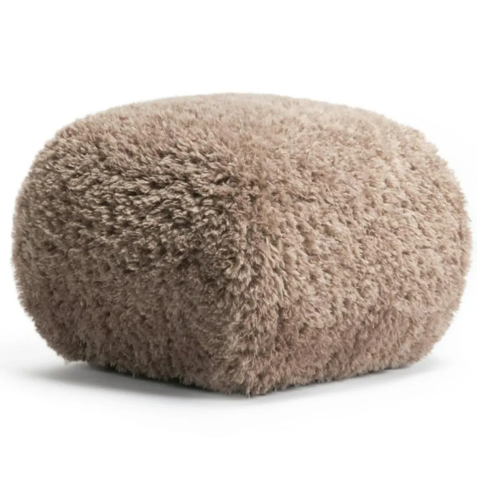 Le Petite Sittpuff Zebra, Brun / Vit